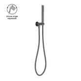 Zen Ss316L Nero Shower On Bracket With Outdoor Nero Shower Hose - Graphite